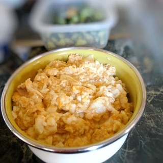 豆腐とツナのふわふわ炒り卵
